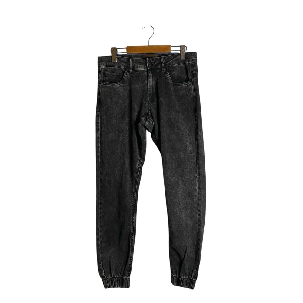NWT Tainted Denim Men's Black Casual Jogger Jean